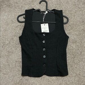 Zara Pinstripe Vest Top